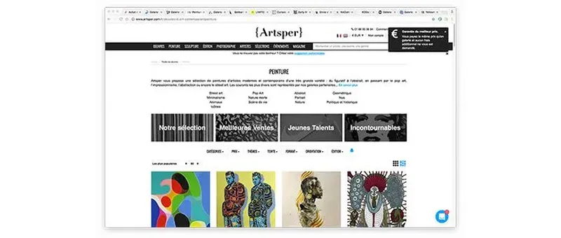 Interview d'Artsper - Galerie d'art en ligne