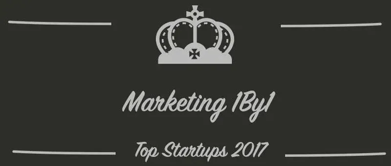 Marketing 1By1 : une startup à suivre en 2017 (Présentation)