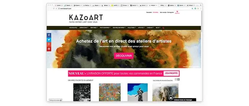 Présentation de KAZoART - Galerie d’art en ligne